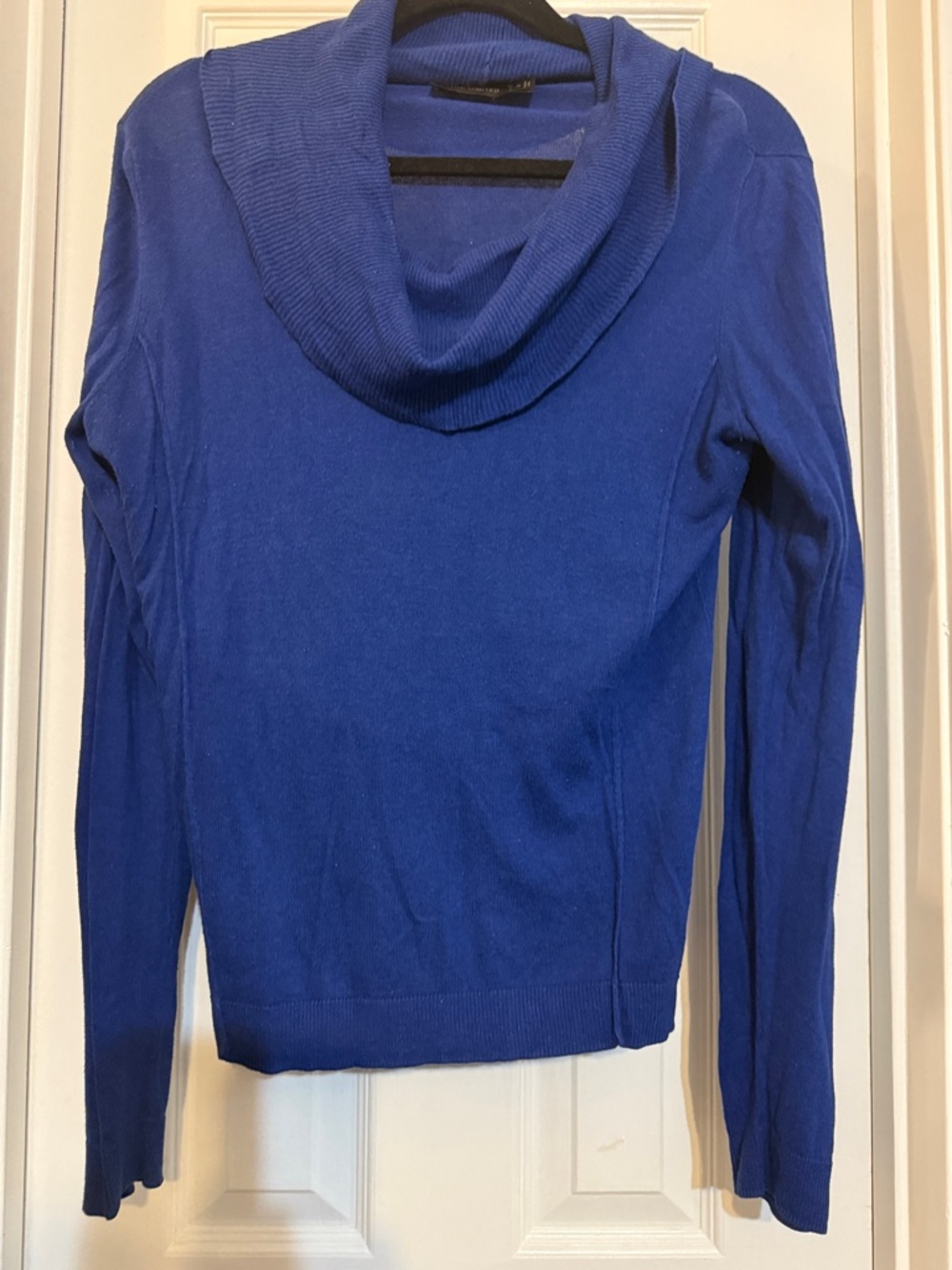 The Limited Cowl Neck Sweater in Blue